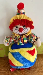Vintage Brooklyn Doll Toy & Nov Co Jack In The Box Clown Plush Figure Dice - Picture 1 of 14