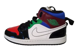 Nike Air Jordan 1 Mid Black, University Red, Hyper Royal White Women's size 6.5 - Picture 1 of 18