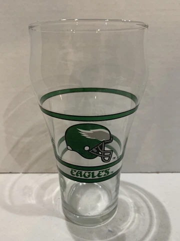 PHILADELPHIA EAGLES Vintage Coca-Cola Bar 12oz. Glass Cup Tumbler NFL Football Cover