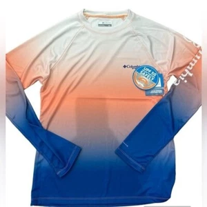 Columbia kids printed long sleeve sun guard NWT, size medium - Picture 1 of 7