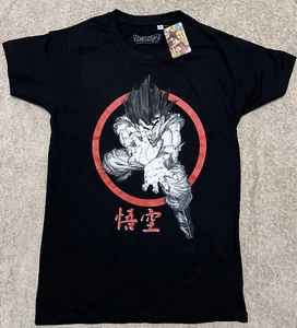 Dragon Ball Z Kamehameha Small S Black Short Sleeve T-shirt NEW Goku Son Saiyan - Picture 1 of 6
