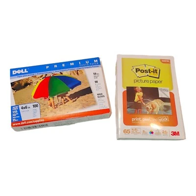 Dell Premium 4×6 Photo Paper & Post-it Picture Paper Lot - Image 1 of 3
