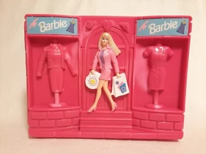 VTG 1999 Barbie Doll Carrying Case Mattel Pink Take Along Doll Trunk Closet - Picture 1 of 5