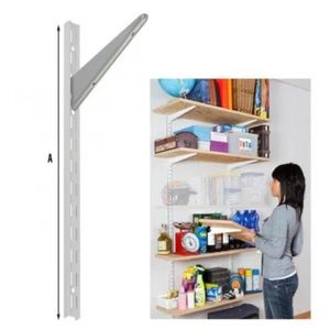 PEZZI 2 REGGIMENSOLA  MENSOLA MENSOLE x CREMAGLIERA  - CM 35 BIANCA CABINA  - Foto 1 di 1