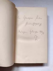 Rede und Untwort, Thomas Mann, SIGNED & Inscribed to Brother-in Law, 1st Edition - Picture 1 of 6