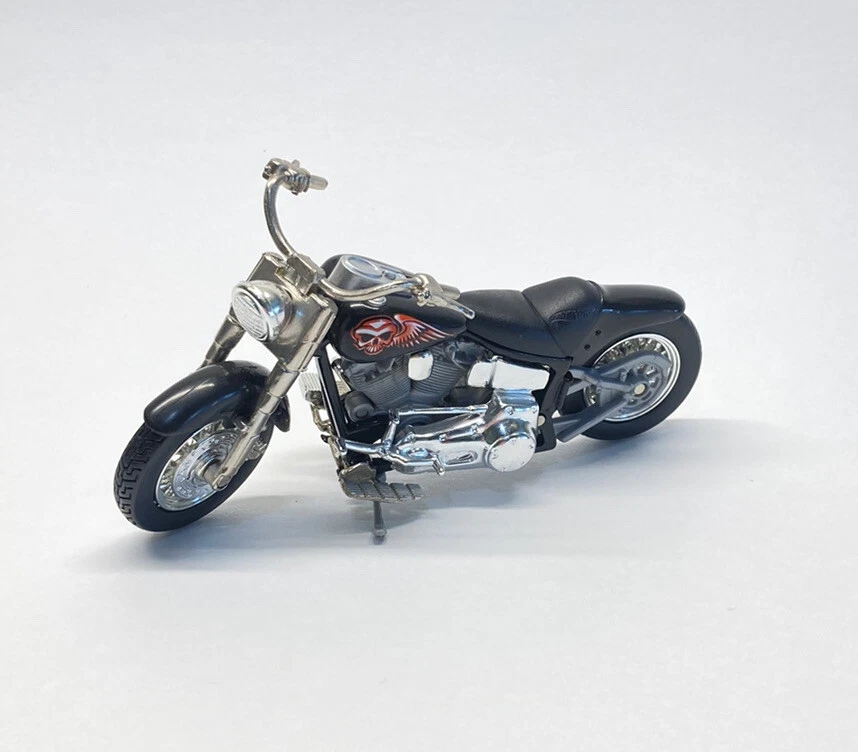 Hot Wheels Motorcycles Street Power Fat Ride 1:18 Harley Davidson Diecast Bike - Image 1 of 4