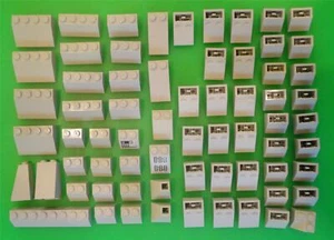 65 GRAY LEGO SLOPES ~ Roof Parts & Pieces ~ Light Blueish Gray - Picture 1 of 1