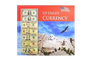 USA 2009 Series $2 8-uncut Banknote Sheet in Album - Picture 1 of 2