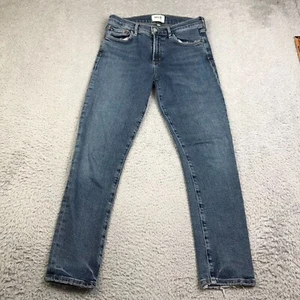 AGOLDE Toni Jeans Womens 26 (27x26) Blue Mid Rise Slim Straight Ankle Stretch - Picture 1 of 12