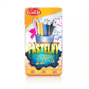 12 Buntstifte Set In Metallbox Farbstifte Holz Malen Zeichnen Schule Büro - Bild 1 von 2