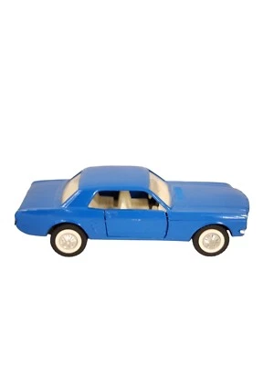 Vintage Majorette 1965 Ford Mustang Blue 1/32 Scale Diecast - Image 1 of 4