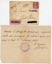 WW1-230° BATTAGLIONE-2^ COMPAGNIA-LETTERA URGENTE-GRANDE GUERRA
