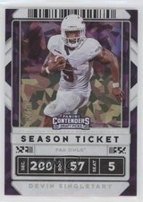 2020 Panini Contenders Draft Picks Cracked Ice Ticket /23 Devin Singletary #32