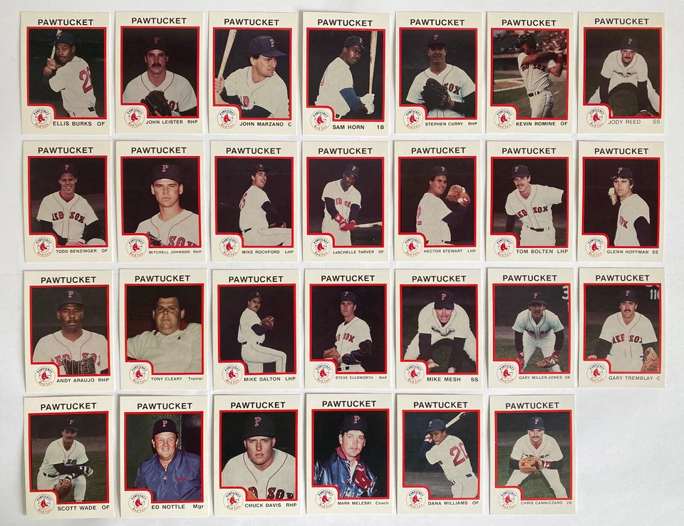 1987 Procards Pawtucket Red Sox Minor League Team Set w/Ellis Burks Rookie Card — 第 1/1 张图片