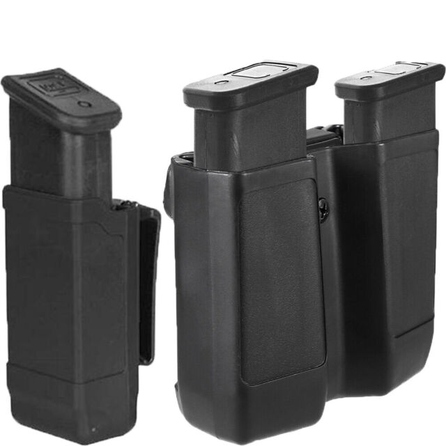 Bolsa tática dupla de pente, 9mm, oculta, carregador para glock 17 19 21,  arma militar, munição