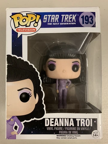 Deanna Troi 193 ~ Star Trek: The Next Generation ~ Funko Pop Vinyl + Protector Cover