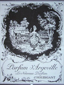 PUBLICITÉ DE PRESSE 1914 PARFUM D'ARGEVILLE PARFUM HOUBIGANT - Imagen 1 de 1