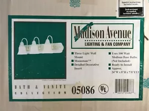 Vintage Madison Avenue Lighting & Fan Company 3 Light Wall Mount - Picture 1 of 1