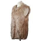Zara Trafaluc Womens Gilet Jacket Body Warmer Brown Size M Faux Fur 2 Pockets