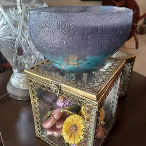 *HUGE* ANTHROPOLOGIE ASHA FRESH VETIVER & SANDALWOOD GLASS CANDLE 23.08 OZ NEW - Picture 1 of 17