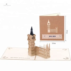 Big Ben 3D Birthday Pop Up Greeting Card  - Picture 1 of 9