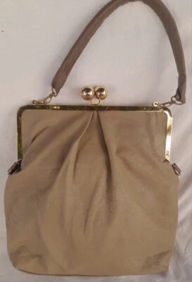 Bolso de Mano de Noche de Cuero Elegante Años 70 para Mujer Correa Desmontable Correa Eslinga Foto 1 de 4