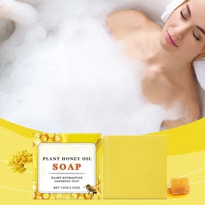 Honey Moisturizing Bath Soap Gentle Nourishing Care Body Clean Honey Foam Soap - Picture 1 of 7