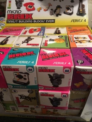 36x Micro Brix Series 4 Box Of 36 Brand New Box Violin Koala Owl Meerkats  Phone - Image 1 of 4
