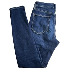 Pantalones de mezclilla ajustados elásticos de tiro medio lavados oscuros Athleta Sculptek para mujer 6 - Imagen 1 de 9
