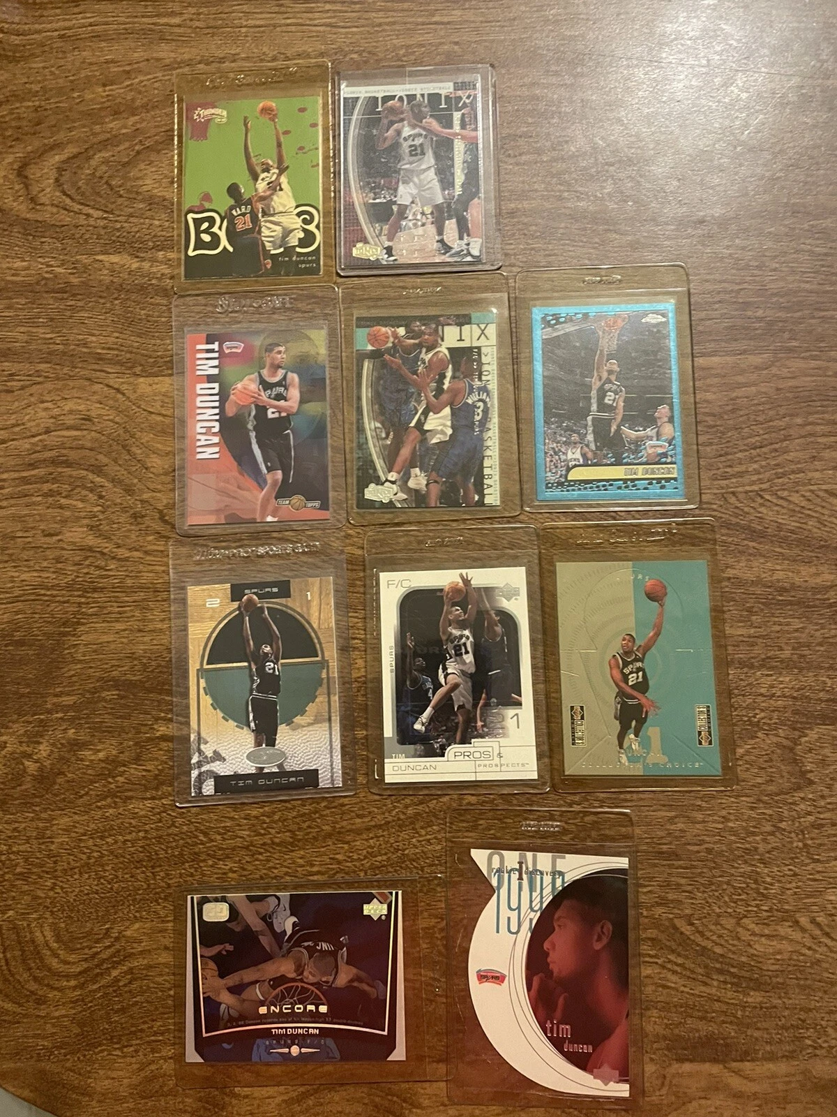 1998-99 skybox thunder Boss Tim Duncan And Nine Extra Cards