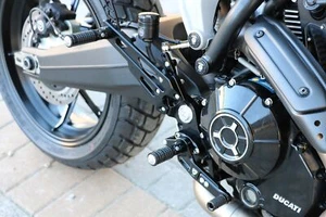 Juegos traseros ajustables CNC Racing aleación ligera negros para Ducati Scrambler 800 1100 - Imagen 1 de 5