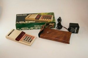 Vintage Litronix 2200R Memory Red LCD Calculator With Case & Original Box Works