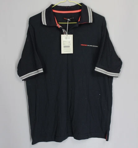 BNWT VODAFONE MCLAREN MERCEDES RACING TEAM HAMILTON T-SHIRT SIZE S POLO BLACK Cover