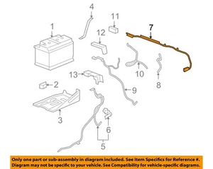 GM OEM 07-10 Avalanche Electrical Battery-Positive Cable 25814777 - Picture 1 of 2