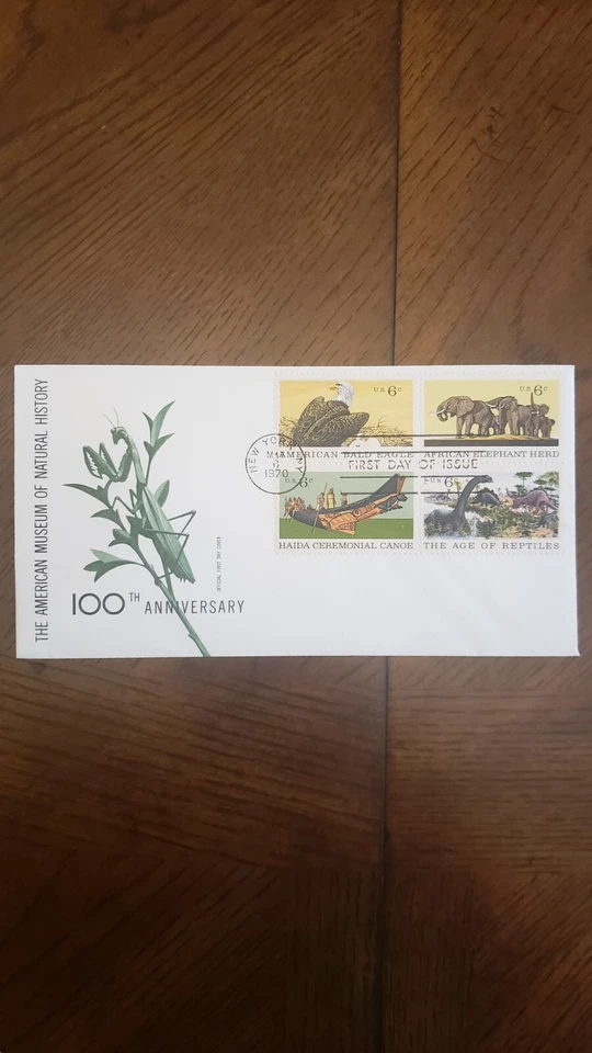 FIRST DAY COVER - AMERICAN MUSEUM OF NATURAL HISTORY 100th Anniversary - Image 1 of 1