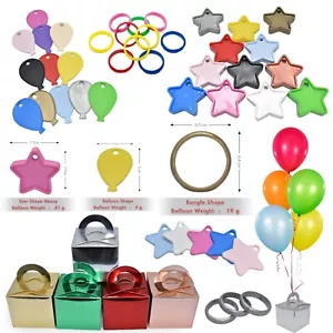 10 Caja de Pasteles Helio Globo Pesas Boda Bautizo Cumpleaños Fiesta Globos - Imagen 1 de 77