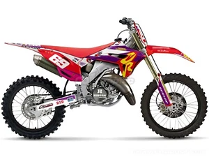GRAPHICS DECALS FULL KIT FOR CR125 CR250 02-07 POLISPORT RESTYLE KITS 2022 - Foto 1 di 1
