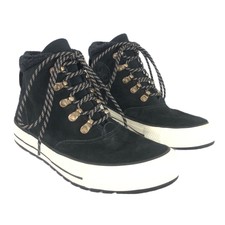 black suede converse high tops