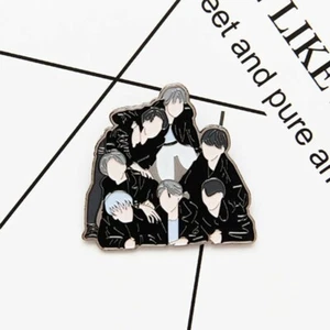 Kpop Bangtan Grupo Niños Pin Mochila Metal Broche Fans Colección Sombrero Decoración - Imagen 1 de 8