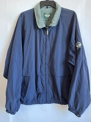 Dockers Golf Jacket Mens XL Blue 3Pocket Full Zip Country Club Casual Preppy - Image 1 of 4