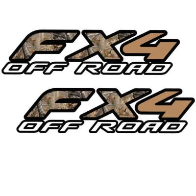 2 FX4 Camouflage Gold 97-08 Ford Pickup Truck Bed Side Decal Sticker F150 F250 - Image 1 of 2