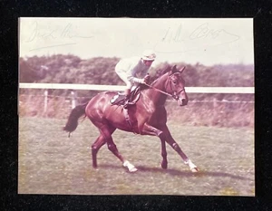 Dick Hern / Willie Carson original eingefärbt handsigniert Troja Foto 1979 SELTEN - Bild 1 von 6