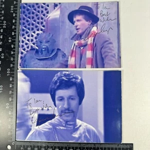 George Layton Dr Who Technician Penn Space Pirates 2x Autograph Signed Photos - Picture 1 of 5