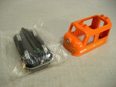 Locomotiva de carga Duplo Train 10875, nova base de motor selada Push & Go, cabine usada - Imagem 1 de 4