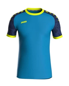 JAKO Maglia Iconic Blu/Blu Marino/Giallo Fluo, 3XL Uomo-3XL - Foto 1 di 6