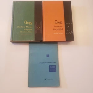 Gregg Shorthand Simplified Manual Dictation HC Book 2nd Edition Vtg Transcript - Picture 1 of 7