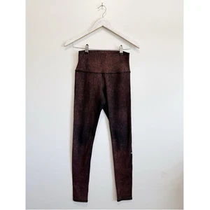 ALO Yoga Copper Metallic AirBrushed Leggings Women’s S Small - Picture 1 of 8