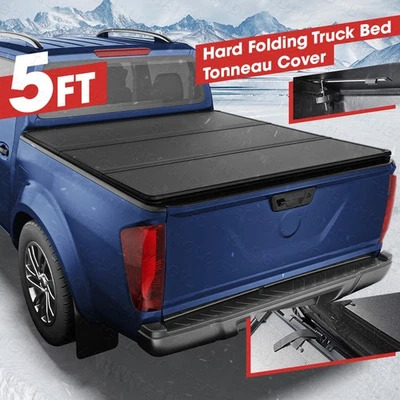 Hard Tri-Fold Truck Bed Tonneau Cover for 2005-2025 Nissan Frontier 5FT Bed - Image 1 of 4