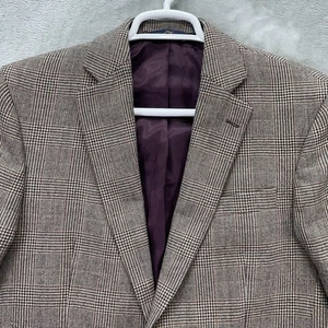 Brooks Brothers Blazer Men's 41L madison Glen check Sport Coat Jacket suit long - Picture 1 of 18