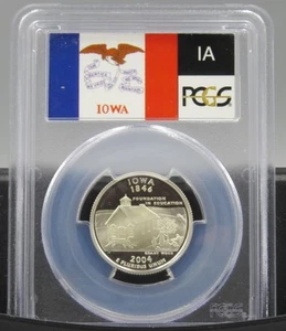 2004 S Iowa Silver PCGS PR 70 DCAM - Picture 1 of 2